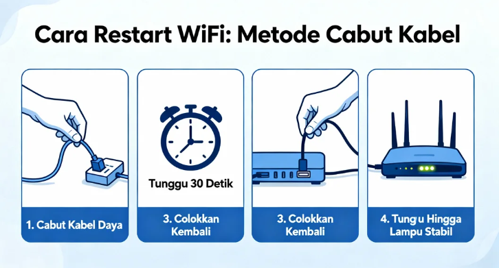 Cara Restart Wifi