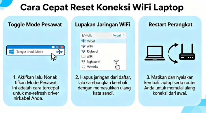 Cara Reset Wifi di Laptop