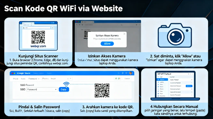 Cara Scan Barcode Wifi di Laptop
