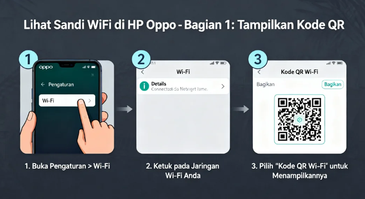 Cara Melihat Sandi Wifi di Hp Oppo